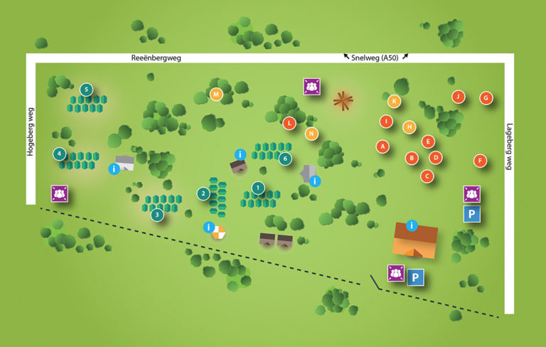 Plattegrond Exito Veluwe-arrangementen